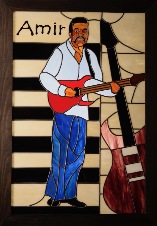 Stained glass — Amir, a guitarist